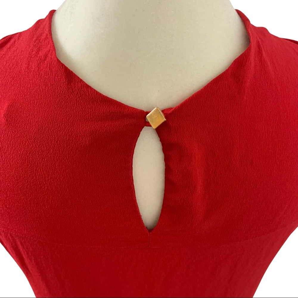 M.M. LaFleur Bancroft Top in Fire Cracker Red, M - Picture 6 of 12